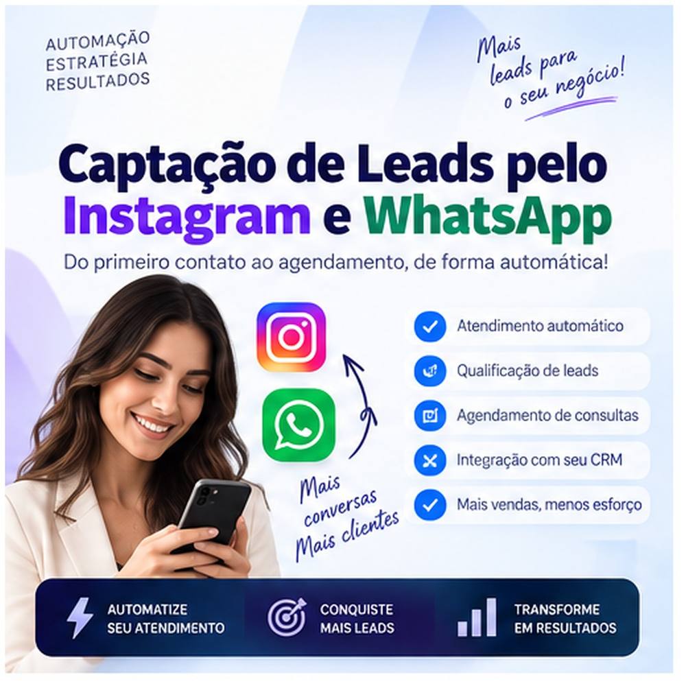 Captação de Leads via Instagram e WhatsApp